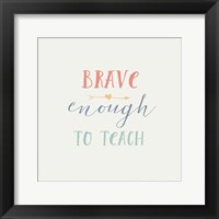 Framed Teacher Inspiration II Color