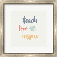 Framed Teacher Inspiration I Color