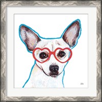 Framed 'Bespectacled Pet I' border=