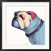 Castor Watercolor Pastel Framed Print