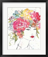 Framed Floral Figures I