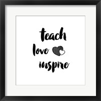 Framed Teacher Inspiration I
