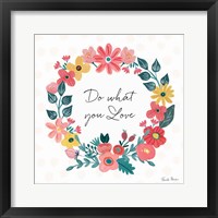 Framed 'Bright Petals V' border=