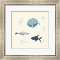Framed 'Ocean Life Fish' border=