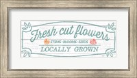 Framed Pastel Flower Market VI