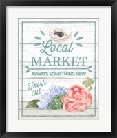Pastel Flower Market V Framed Print