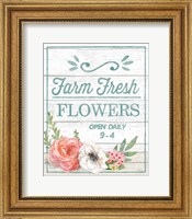 Framed Pastel Flower Market IV