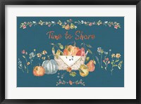 Time to Share I Blue Framed Print