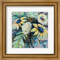Framed Sage and Sunflowers II