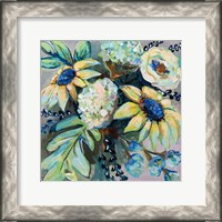 Framed Sage and Sunflowers II