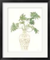 Palm Chinoiserie III Sage Framed Print