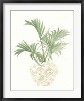 Framed Palm Chinoiserie II Sage