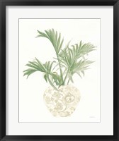 Palm Chinoiserie II Sage Framed Print