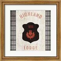 Framed Tartan Lodge Shield I