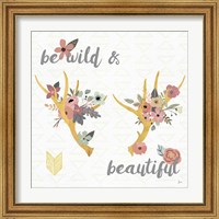 Framed 'Boho Beauty I Pastel' border=