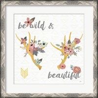 Framed 'Boho Beauty I Pastel' border=