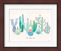 Framed Bohemian Cactus I Love