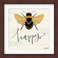 Framed Bee Happy