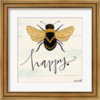 Framed Bee Happy