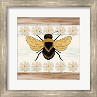 Framed Farmhouse Bee