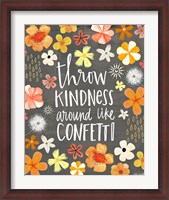 Framed Throw Kindness Around Like Confetti