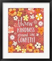 Framed Throw Kindness Like Confetti