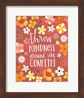 Framed Throw Kindness Like Confetti