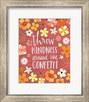 Framed Throw Kindness Like Confetti