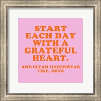 Framed Grateful Heart