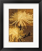 Framed Golden Mums II