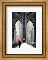 Framed Brooklyn Bridge Meets Red