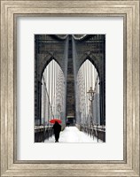 Framed Brooklyn Bridge Meets Red