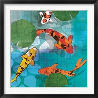 Framed 'Lucky Koi II' border=