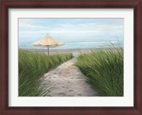 Framed Umbrella on the Beach