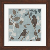 Framed Sparrow's Garden II