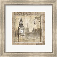 Framed 'London Calling' border=