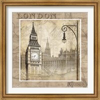 Framed 'London Calling' border=