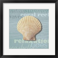 Framed 'Beach Collection III' border=