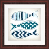 Framed 'Fish Patterns I' border=