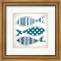 Framed 'Fish Patterns I' border=