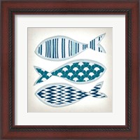 Framed 'Fish Patterns I' border=