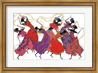 Framed Lead Dancer In Purple Gown