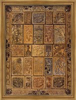 Framed Golden Tapestry