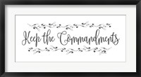 Framed Keep the Commandments