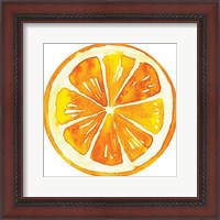 Framed Orange Plate