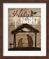 Framed Holy Night Nativity