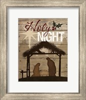 Framed Holy Night Nativity