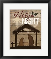 Framed Holy Night Nativity