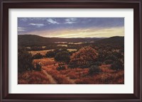 Framed Bandera Valley Sunset