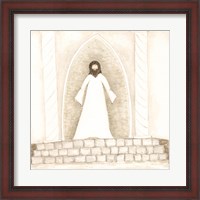 Framed Jesus Teaches at Temple